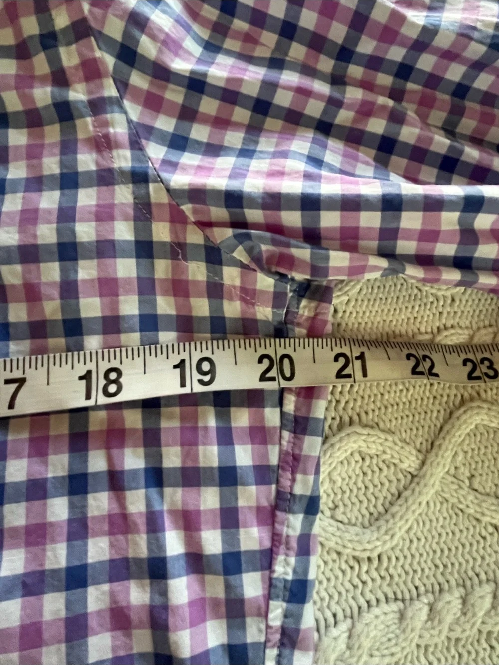 J. Crew Men's Check Button-Down Shirt - Purple & Blue Plaid Size Medium